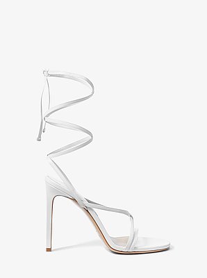 Dahlia Leather Lace-Up Sandal