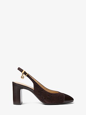 Zapato de sal&oacute;n Piper Flex de gamuza con tal&oacute;n descubierto