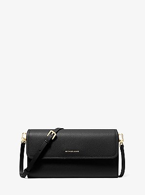 Jet Set Small Pebbled Leather Smartphone Crossbody Bag