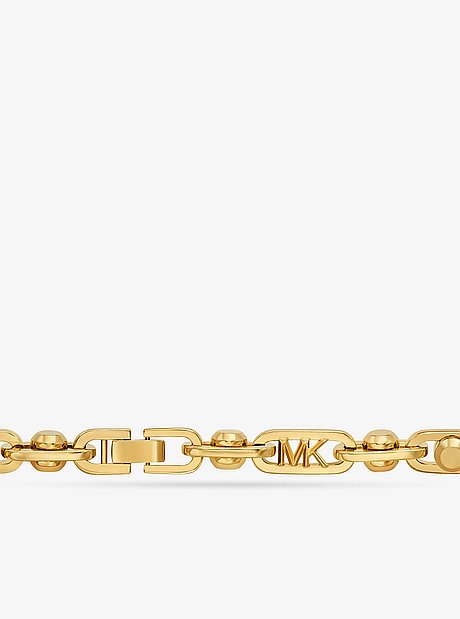 Astor Link Large Precious Metal-Plated Brass Necklace