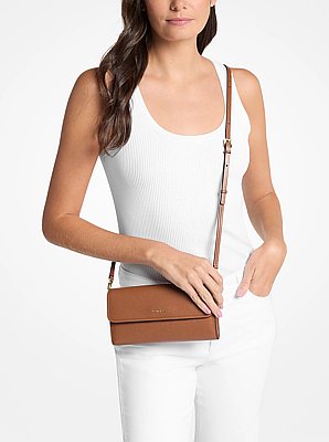 Jet Set Small Pebbled Leather Smartphone Crossbody Bag