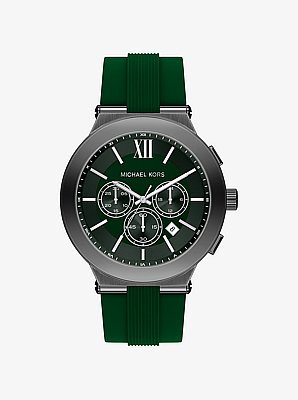 Oversized Billie Gunmetal and Silicone Watch