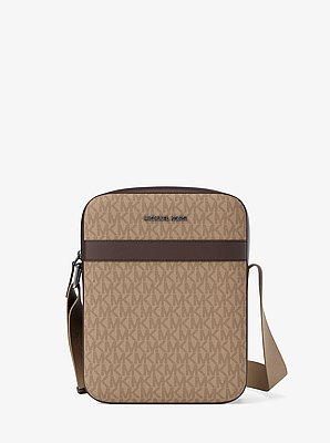 Cooper Signature Logo Flight Bag in CAMEL | Michael Kors image number 0