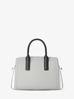 Laila Small Color-Block Leather Satchel