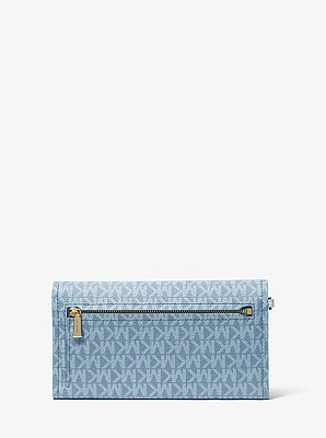 Jet Set Medium Signature Logo Convertible Wristlet