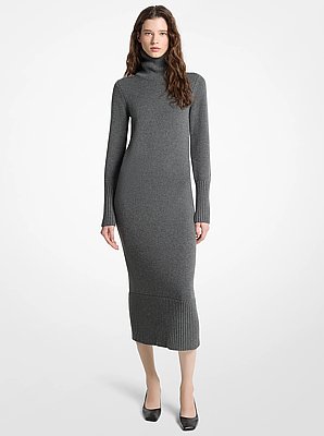 Wool Turtleneck Dress