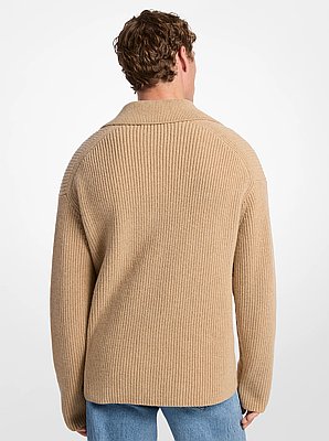 Ribbed Wool Blend Sweater