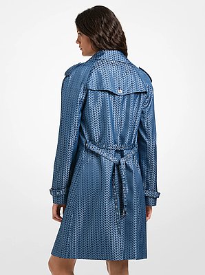 Trench con logo jacquard MK2000