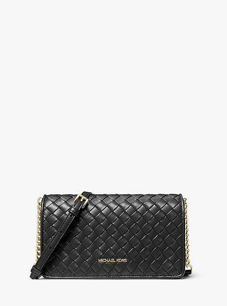 Jet Set Medium Woven Crossbody Bag