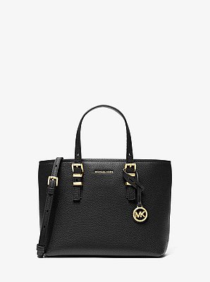 Quinn Small Pebbled Leather Convertible Crossbody Bag