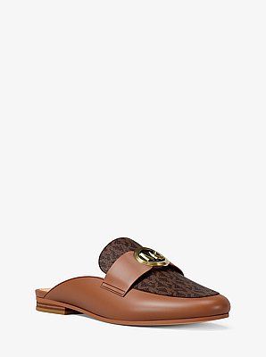 Mule Mckenzie aus Logostoff und Leder