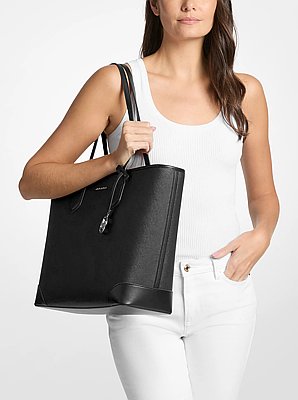 Bolso tote Eva grande de piel saffiano