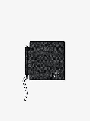 Edison Scratch-Resistant Leather Card Case with Money Clip