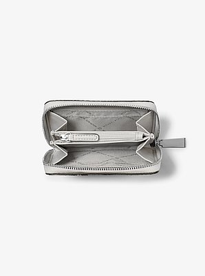 Jet Set Small Snake Embossed Leather Wallet