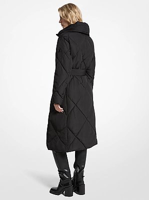 Diamond Quilted Puffer Coat