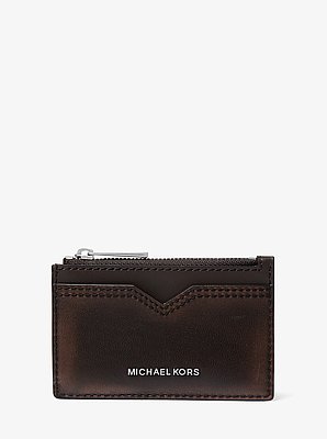 Hudson Burnished Leather Card Case