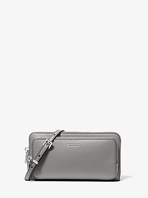 Jet Set Large Pebbled Leather Crossbody Bag