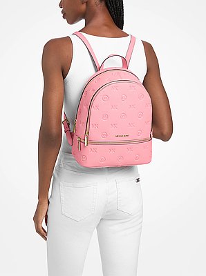 Rhea Medium Logo Debossed Backpack