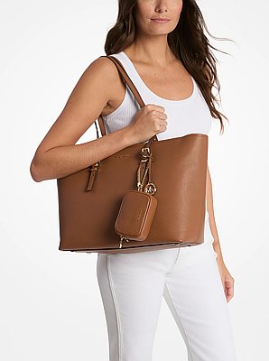 Quinn Large Pebbled Leather Tote Bag