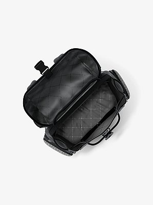 Cooper Medium Signature Logo City Backpack in PG/BLK MUL | Michael Kors image number 1