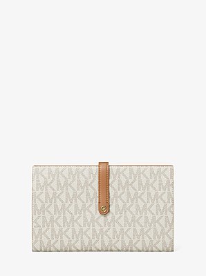 Jet Set Travel Large Signature Logo Wallet