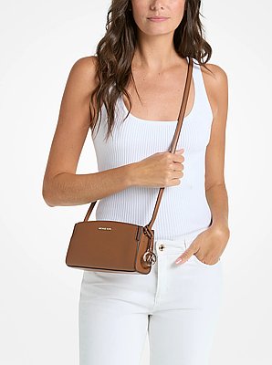 Becca Small Saffiano Leather Crossbody Bag