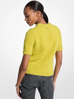 Knit Short-Sleeve Sweater