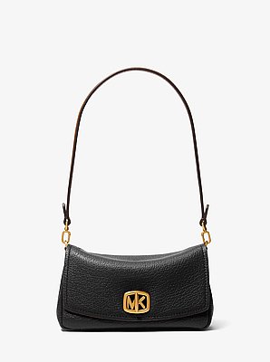 Petite pochette Bryant en cuir textur&eacute;