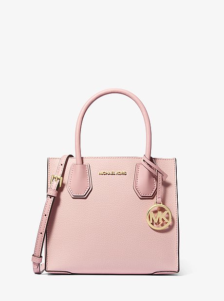 Mercer Medium Two-Tone Pebbled Leather Crossbody Bag