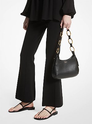 Mala de ombro hobo em pele Bardot mini