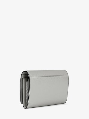 Jet Set Large Pebbled Leather Wallet