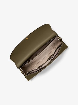 Holmes Extra-Large Pebbled Leather Convertible Messenger Bag