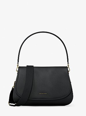 Wandelbare Messenger-Tasche Holmes Medium aus gekrispeltem Leder