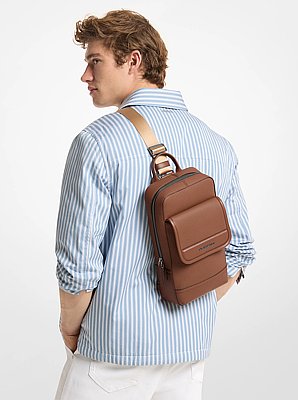 Jet Set Pebbled Leather Sling Pack