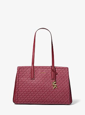 Laila Medium Signature Logo Tote Bag