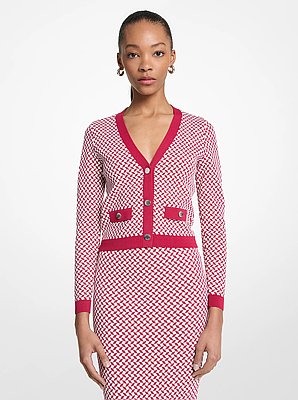 Tile Jacquard Cardigan