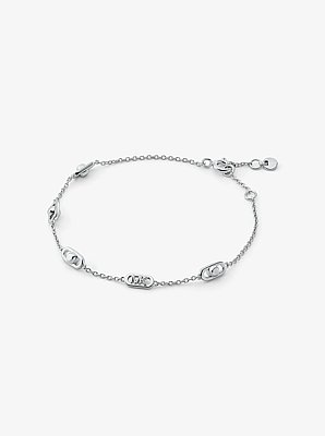 Astor Link Small Precious Metal-Plated Sterling Silver Chain Bracelet