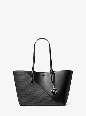 Avalon Medium Signature Logo and Smooth Tote Bag