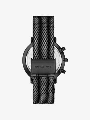 Reloj Blake oversize en tono negro con correa de malla