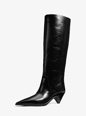 Jayla Crinkled Leather Boot