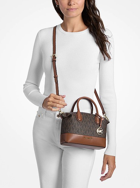 Hyde Small Signature Logo Satchel