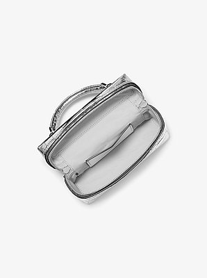 Jana Extra-Small Metallic Crocodile Embossed Leather Convertible Crossbody Bag