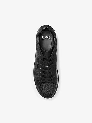 Keating Logo and Leather Sneaker