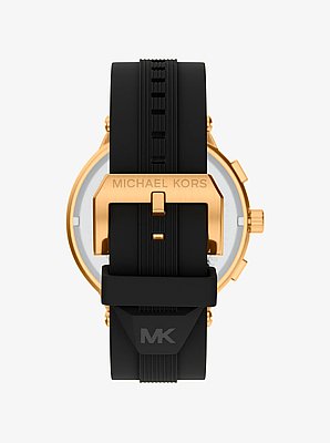 Oversized Billie Gold-Tone and Silicone Watch