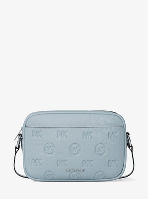 Jet Set Travel Large Logo Debossed Camera Crossbody Bag