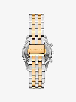 Mini Bryant Pav&eacute; Two-Tone Watch
