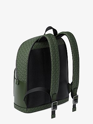 Cooper Medium Pebbled Leather and Signature Logo Commuter Backpack