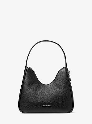 Nayla Small Pebbled Leather Hobo Shoulder Bag