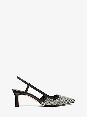Zapato de sal&oacute;n Alora con adornos y tal&oacute;n descubierto
