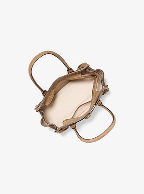 Borsa a mano Hamilton Moderne piccola in pelle scamosciata con frange